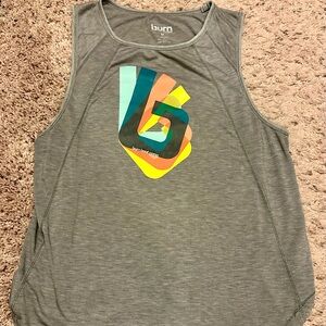 Gray Tank Top with Colorful Logo